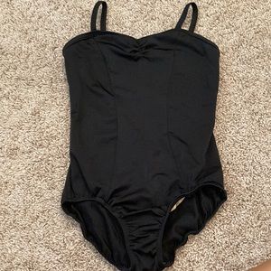 Black ballet leotard. Size adult small.